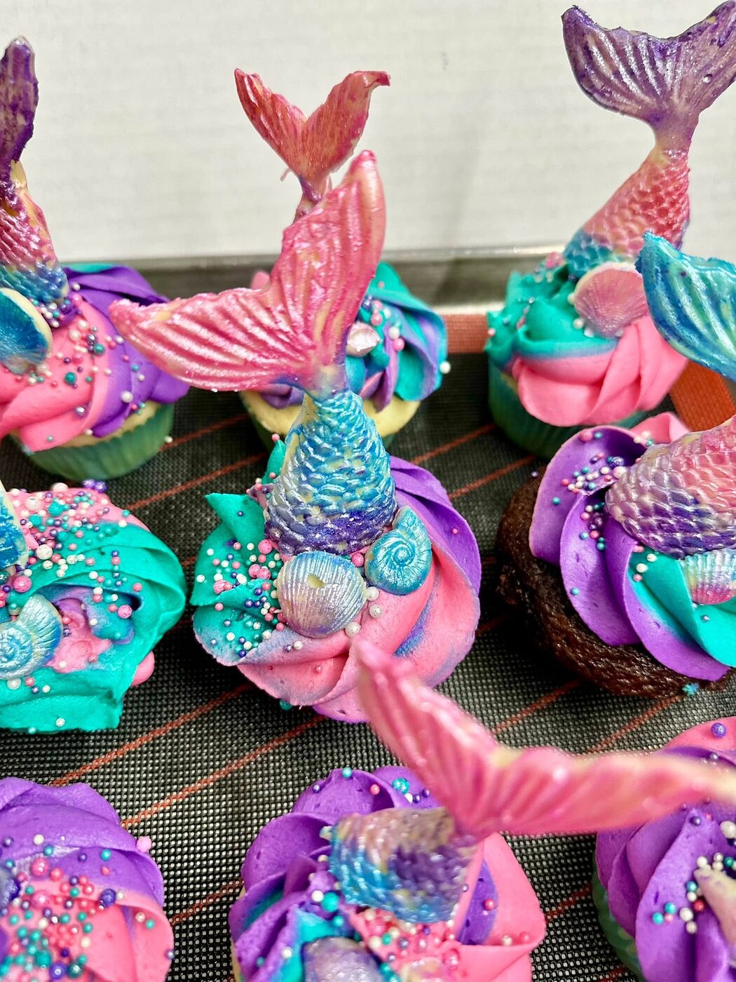 Decorated cupcakes